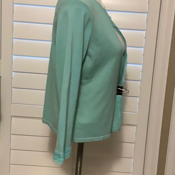 Elegant Teal Cardigan - Picture 2 of 6